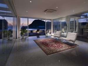 area rug in home