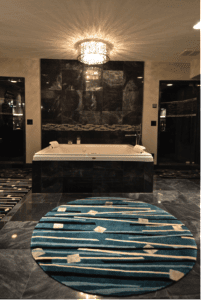 round-custom-rug-in-bathroom