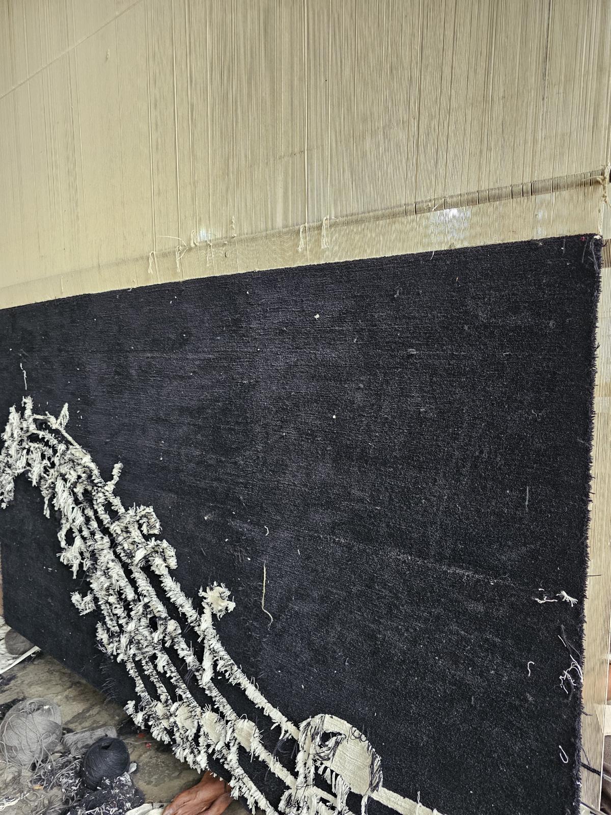 Weaving a custom rug