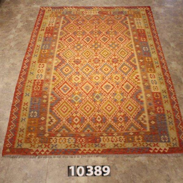HAND WOVEN WOOL KILIM - Item 10389