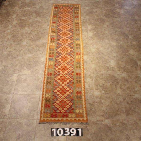 HAND WOVEN WOOL KILIM - Item 10391