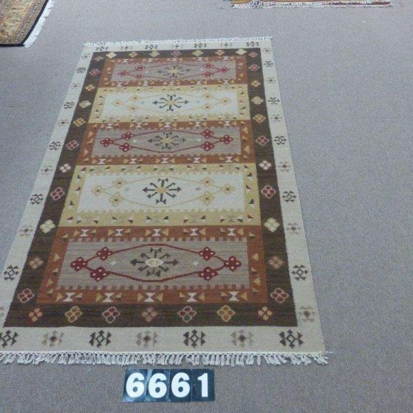 WOOL & COTTON KILIMS HAND-WOVEN - Item 6661